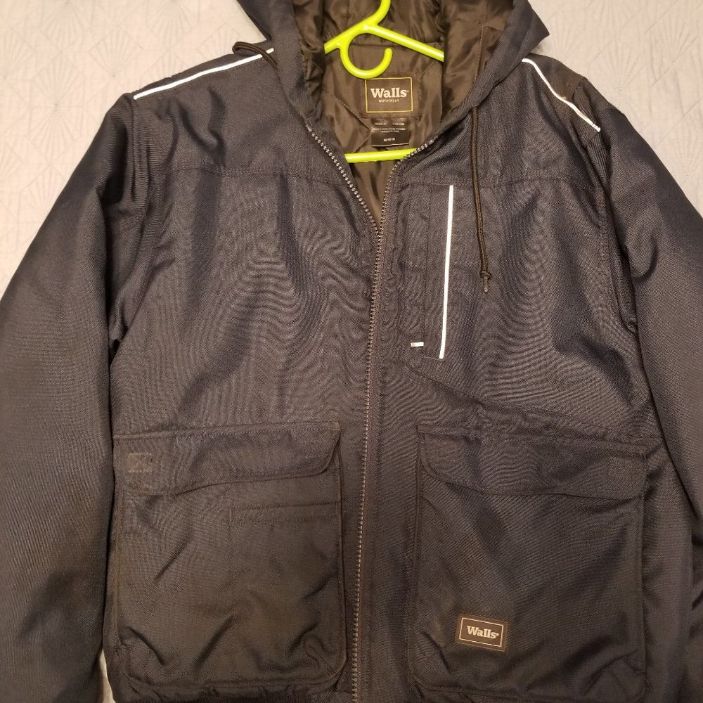 Walls Workwear Insulated Hooded Jacket Size Medium